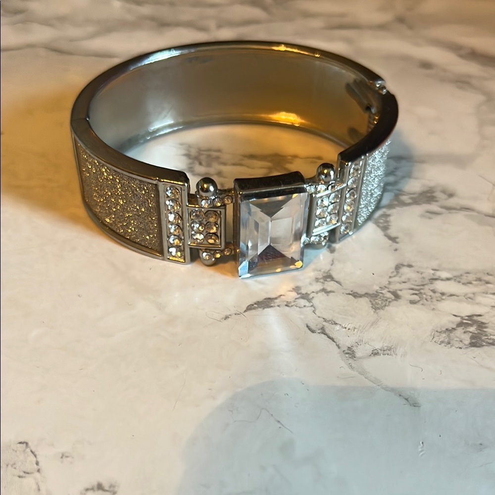 Elegant Silver and Gold Bracelet